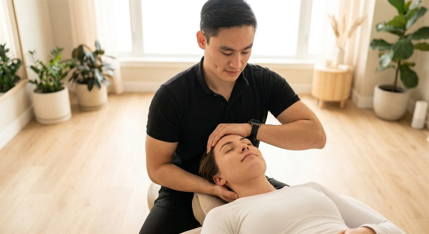 In-home assisted stretching session in Calgary